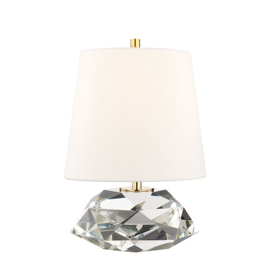  Henley 1-Light Small Table Lamp In Aged Brass