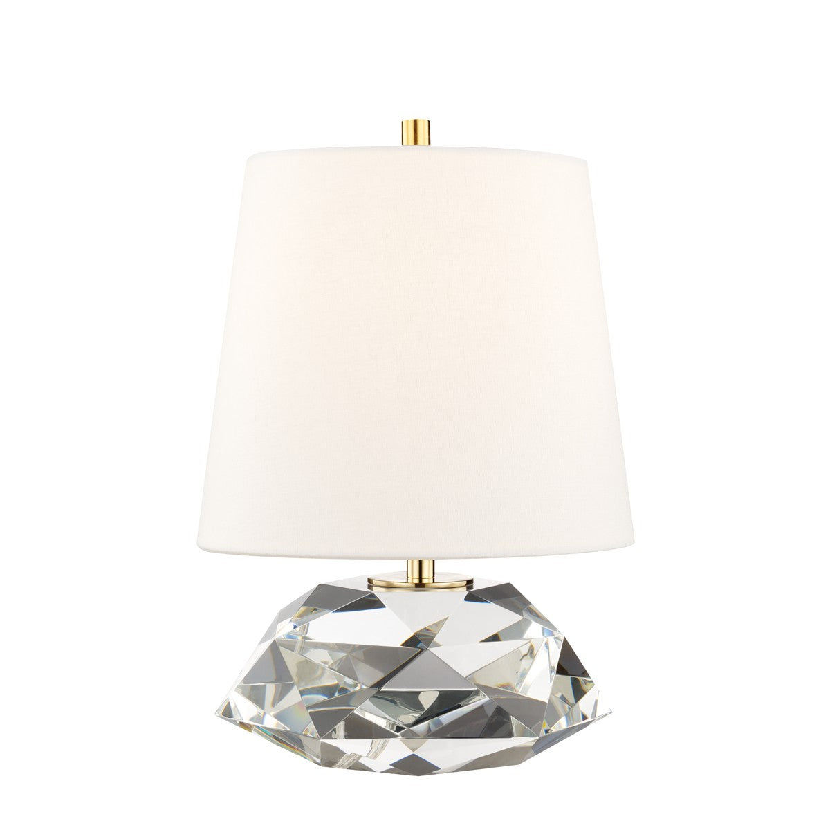  Henley 1-Light Small Table Lamp In Aged Brass