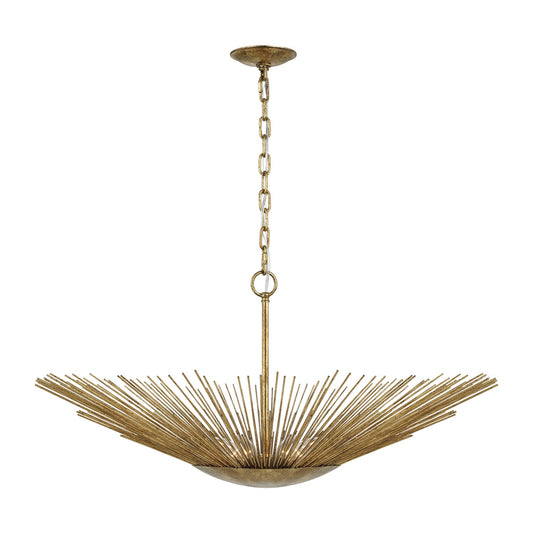  Helios 4-Light Pendant In Antique Gild