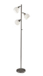  Phillip 3-Light Tree Lamp In Brushed Steel