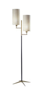  Davis 2-Light Floor Lamp In Antique Brass