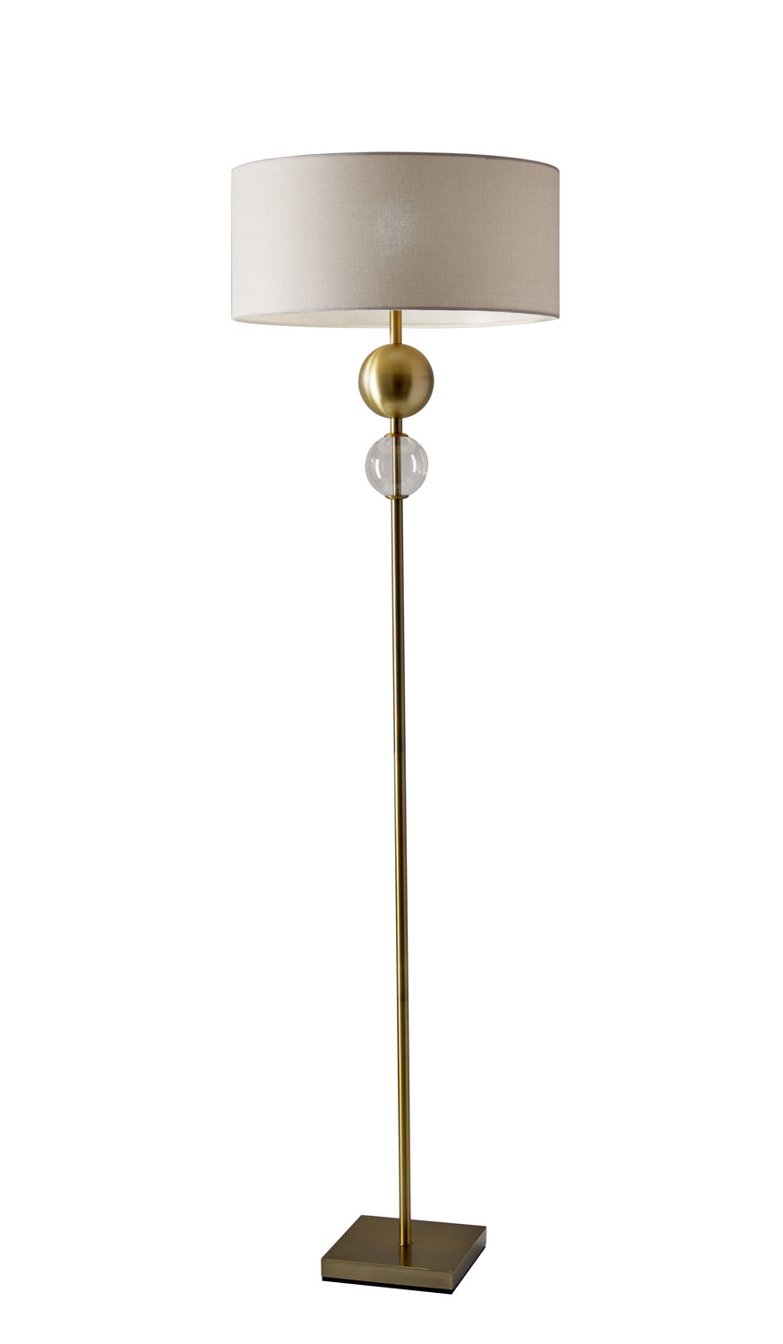  Chloe Floor Lamp In Antique Brass