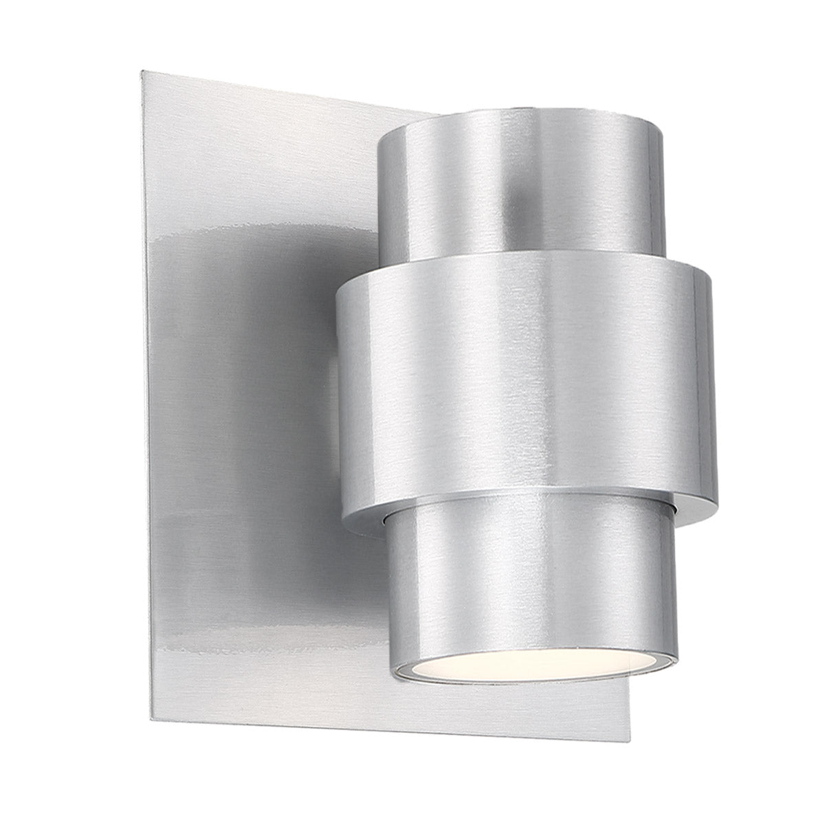  Barrel LED Wall Light In Brushed Aluminum