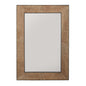  Mirror Mirror In Natural Rough Sawn Wood With Zinc Metal