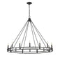 Z-LIte Dennison 16 Light Chandelier In Matte Black