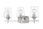 Z-LIte Joliet 3-Light Vanity In Brushed Nickel With Clear Glass Shade