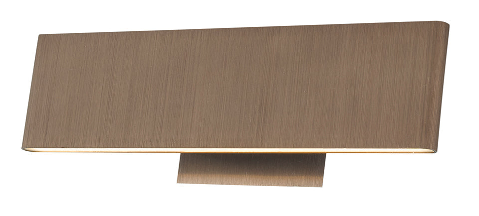  Slim Up-Down Light 12" LED Vanity Light In Brushed Bronze