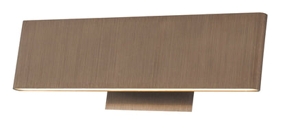  Slim Up-Down Light 12" LED Vanity Light In Brushed Bronze