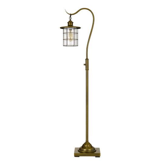  Silverton Desk Lamp With Glass Shade (Edison Bulb Included) In Rubbed Antiqued Brass