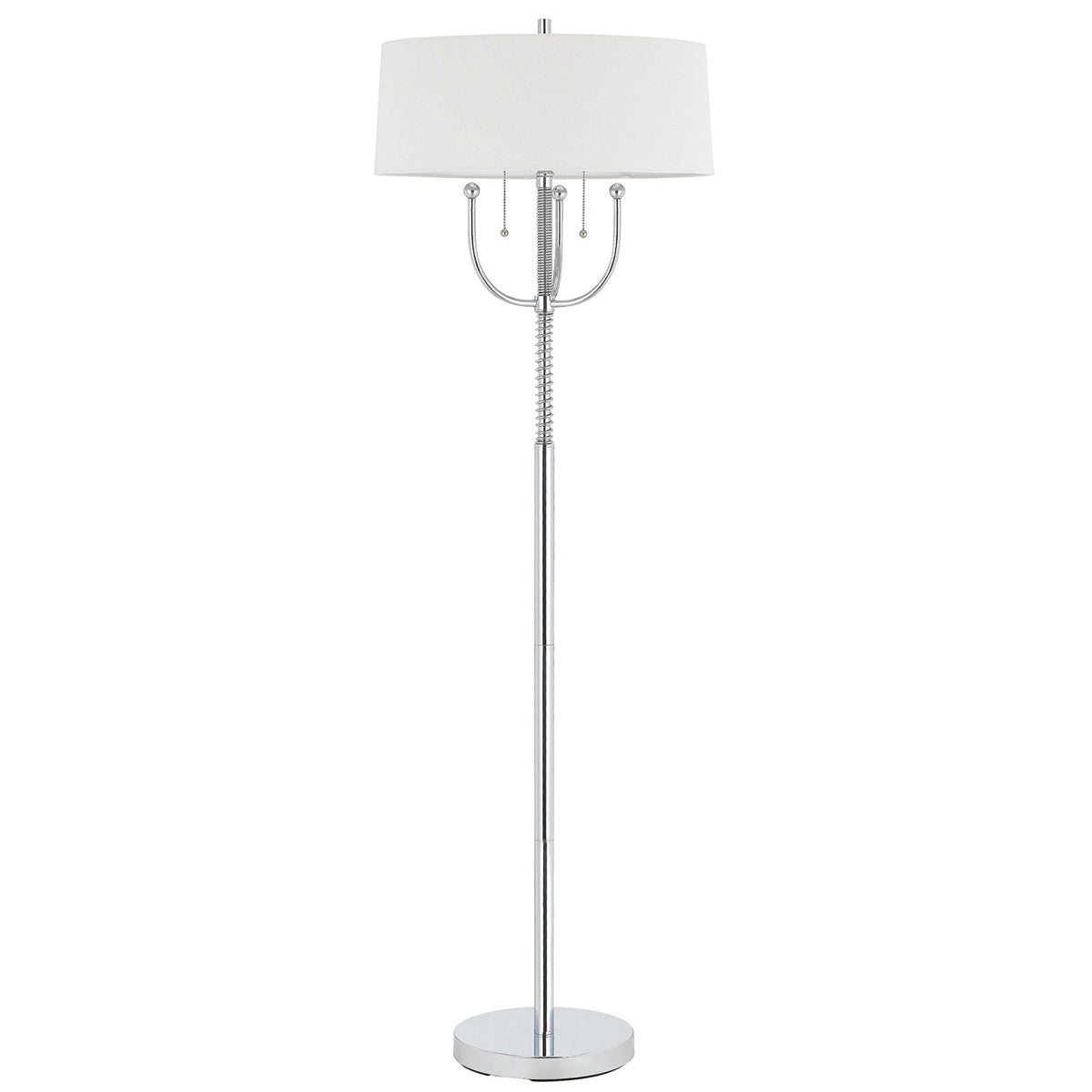  Uni-Pack 2-Light Floor Lamp In Chrome