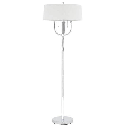  Uni-Pack 2-Light Floor Lamp In Chrome