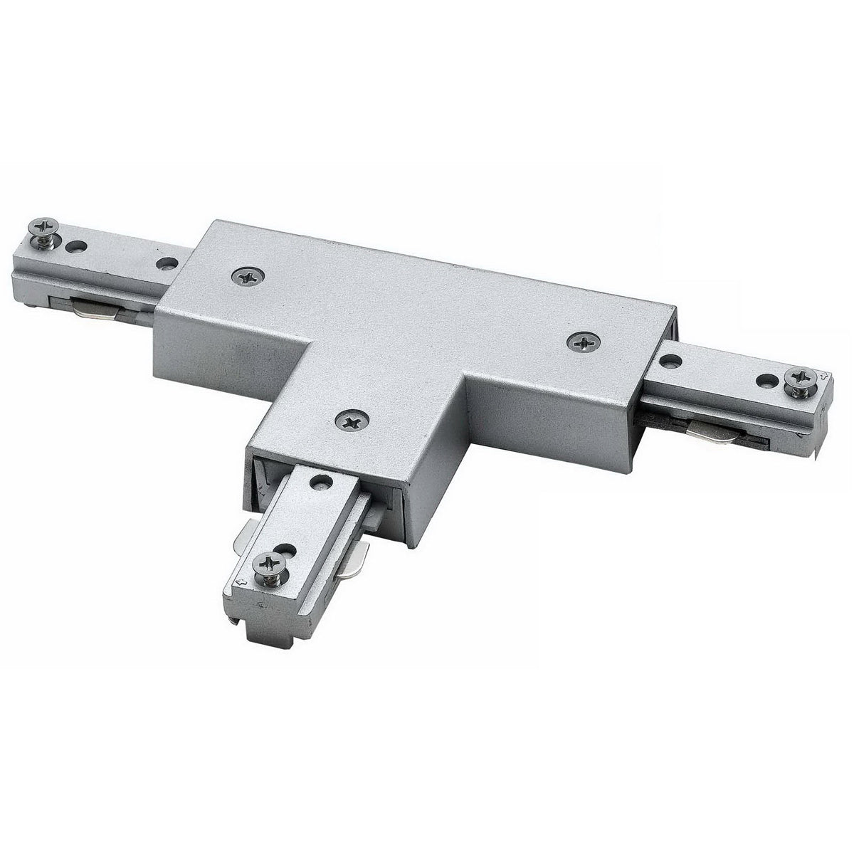  Cal Track T-Mid Point Out, Polarity On Right In Brushed Steel