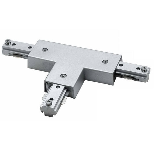  Cal Track T-Mid Point Out, Polarity On Right In Brushed Steel