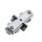  Cal Track Straight Connnector With O Power Entry In Brushed Steel