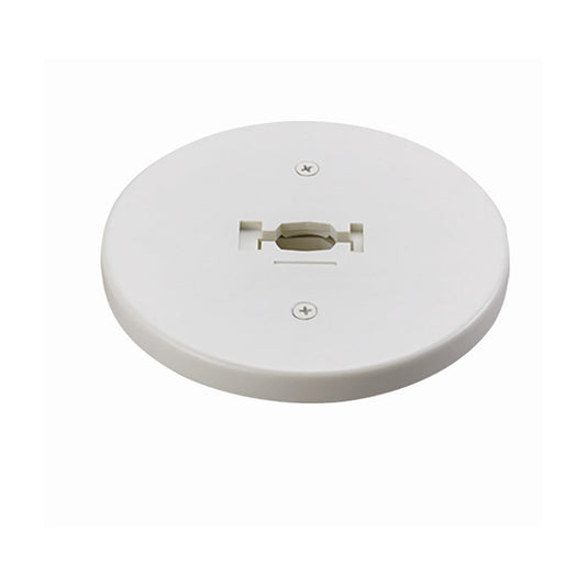  Cal Track Round Line Voltage Monopoint In White