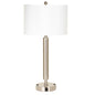  Hotel 2-Light Table Lamp In Brushed Steel