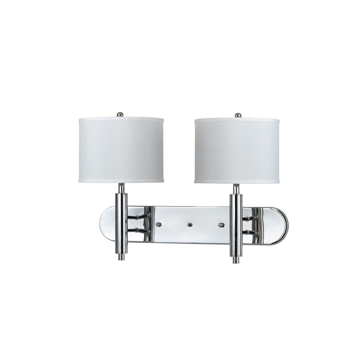  2-Light Wall Lamp In Chrome