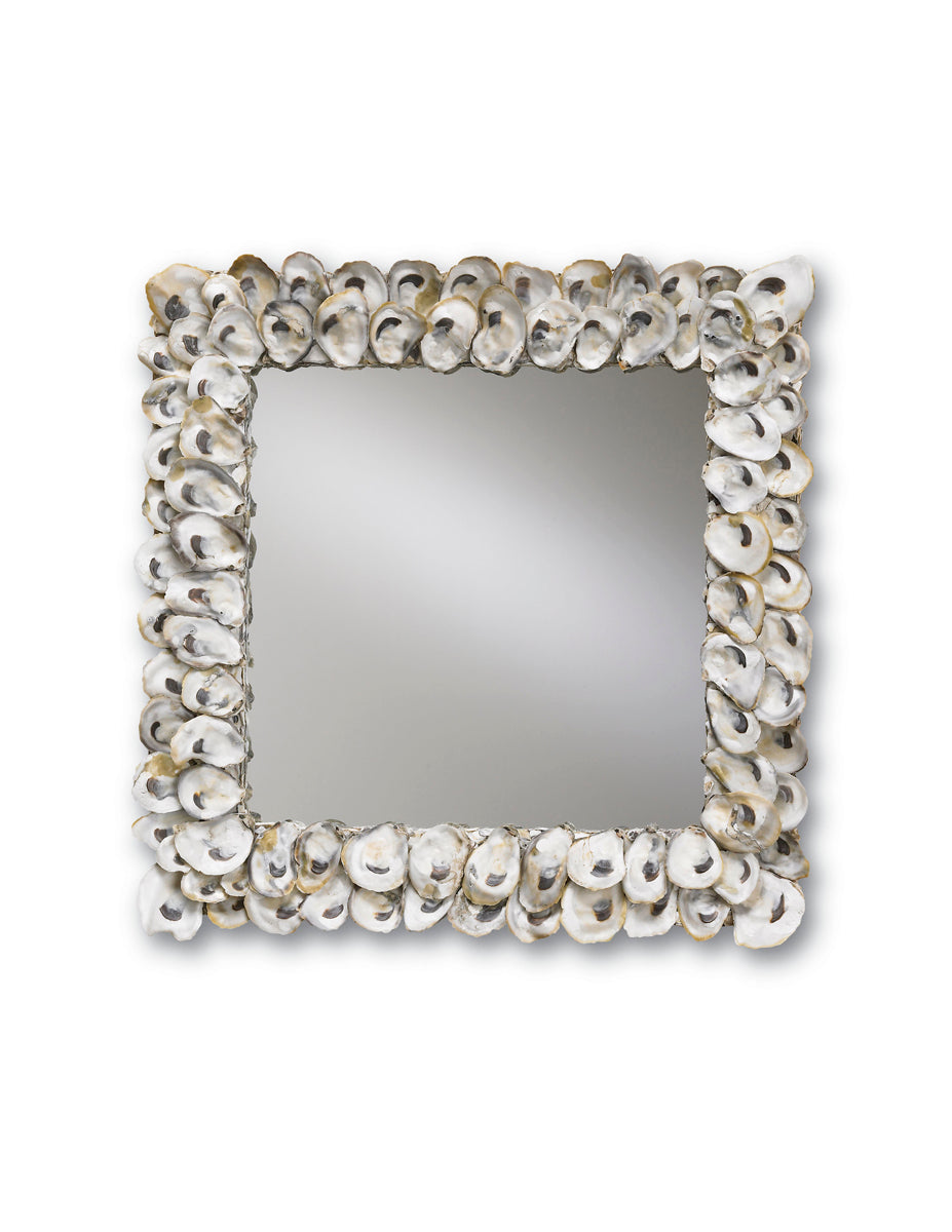  Oyster Mirror In Natural & Mirror