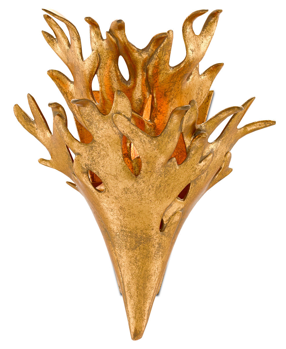  Formby 1-Light Wall Sconce In Gold Leaf