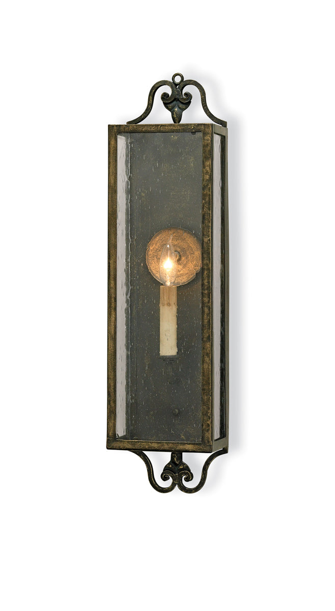  Wolverton 1-Light Wall Sconce In Bronze Verdigris