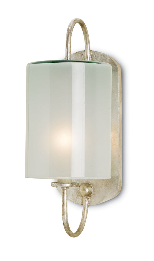  Glacier 1-Light Wall Sconce In Silver Leaf