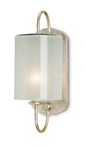  Glacier 1-Light Wall Sconce In Silver Leaf