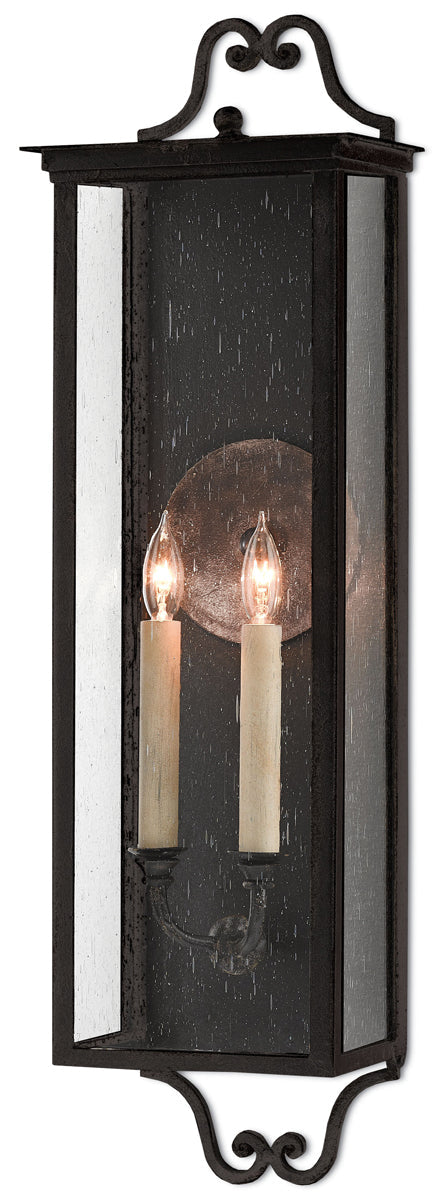  Giatti 2-Light Outdoor Wall Sconce In Midnight