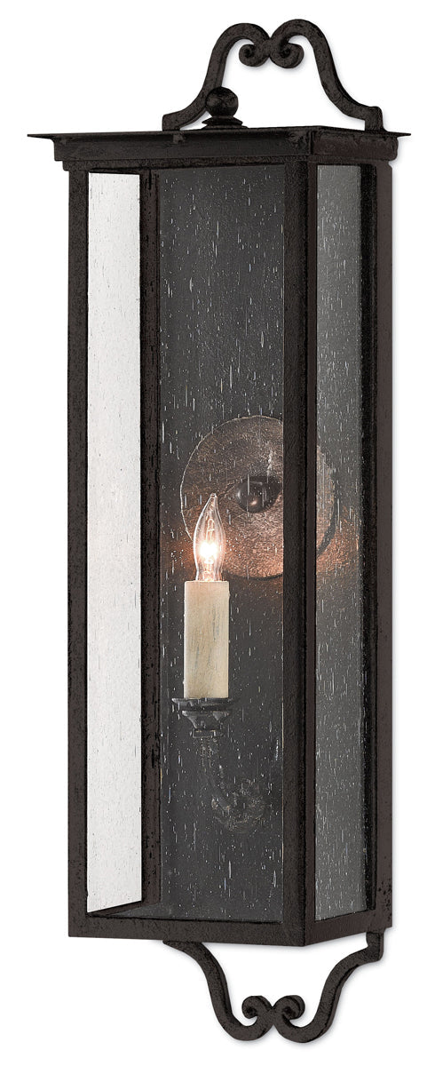  Giatti 1-Light Outdoor Wall Sconce In Midnight