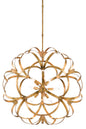  Sappho 9-Light Chandelier In New Gold Leaf