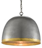  Matute 1-Light Pendant In Pewter & Polished Brass