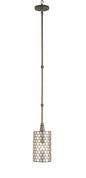 Regatta 1-Light Pendant In Cupertino With Capiz Shell Shade