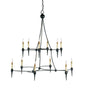  Danielli 12-Light Chandelier In French Black