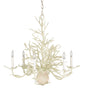  Seaward 6-Light Chandelier In White Coral & Natural Sand