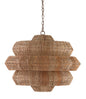  Antibes 9-Light Pendant In Khaki & Natural