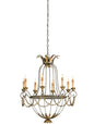  Elegance 8-Light Chandelier In Etruscan & Gold Leaf