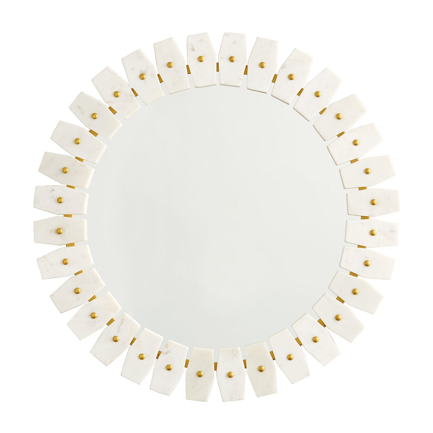  Marble Frame Vanity Round Mirror