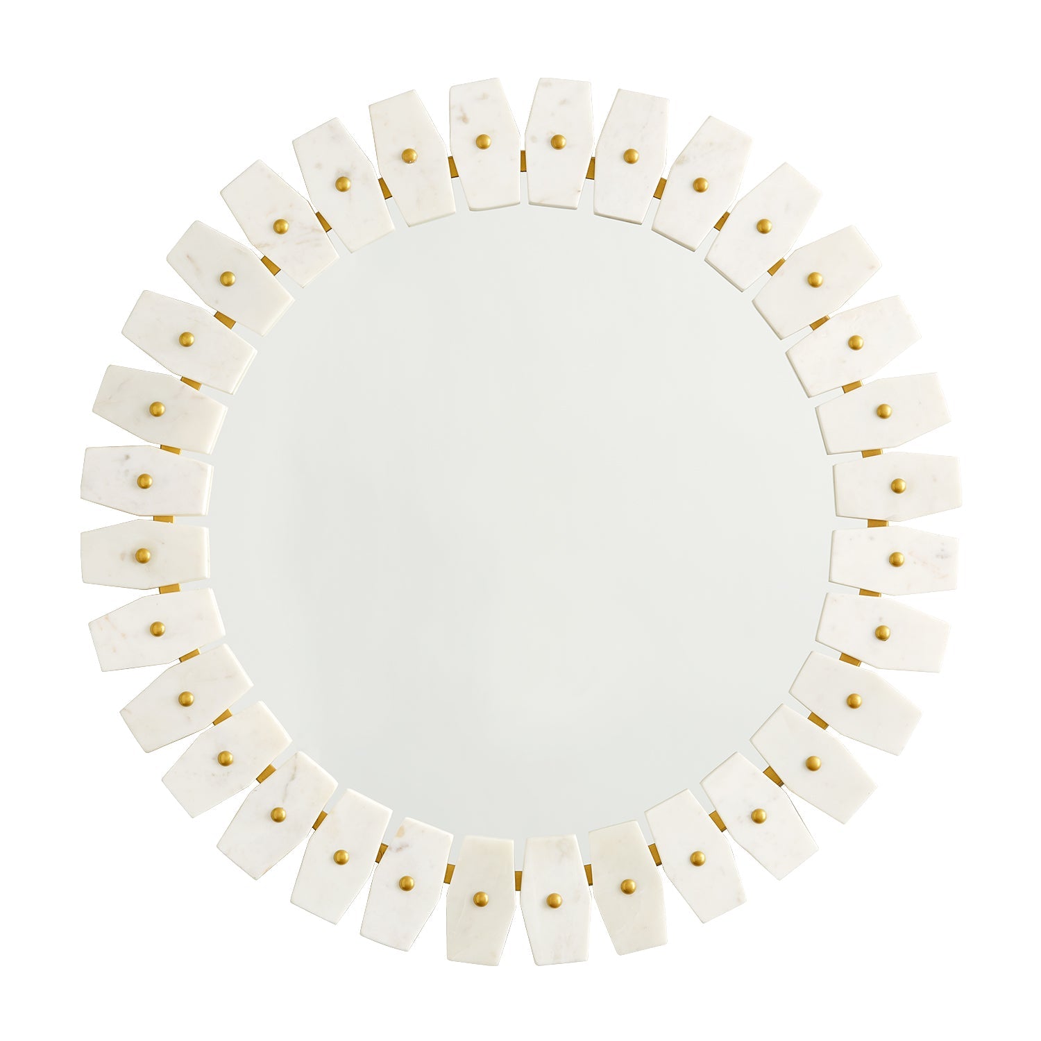  Marble Frame Vanity Round Mirror