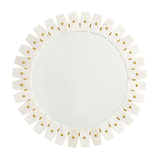  Marble Frame Vanity Round Mirror