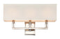  Dixon 3-Light Bathroom Vanity In Polished Nickel With Crystal Cubes