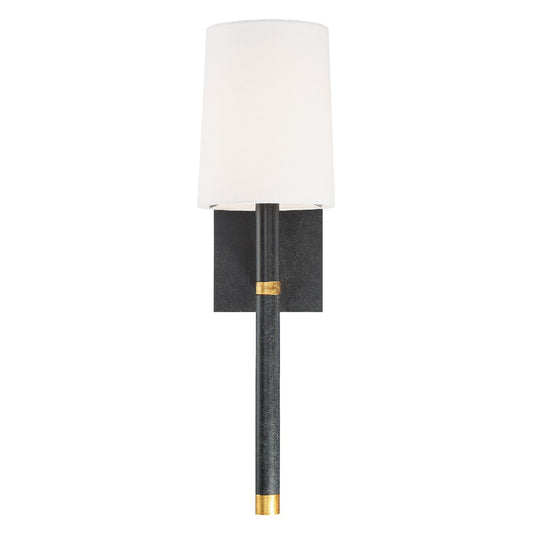  Weston 1-Light Wall Mount In Black & Antique Gold