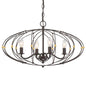  Zucca 4-Light Chandelier In English Bronze & Antique Gold