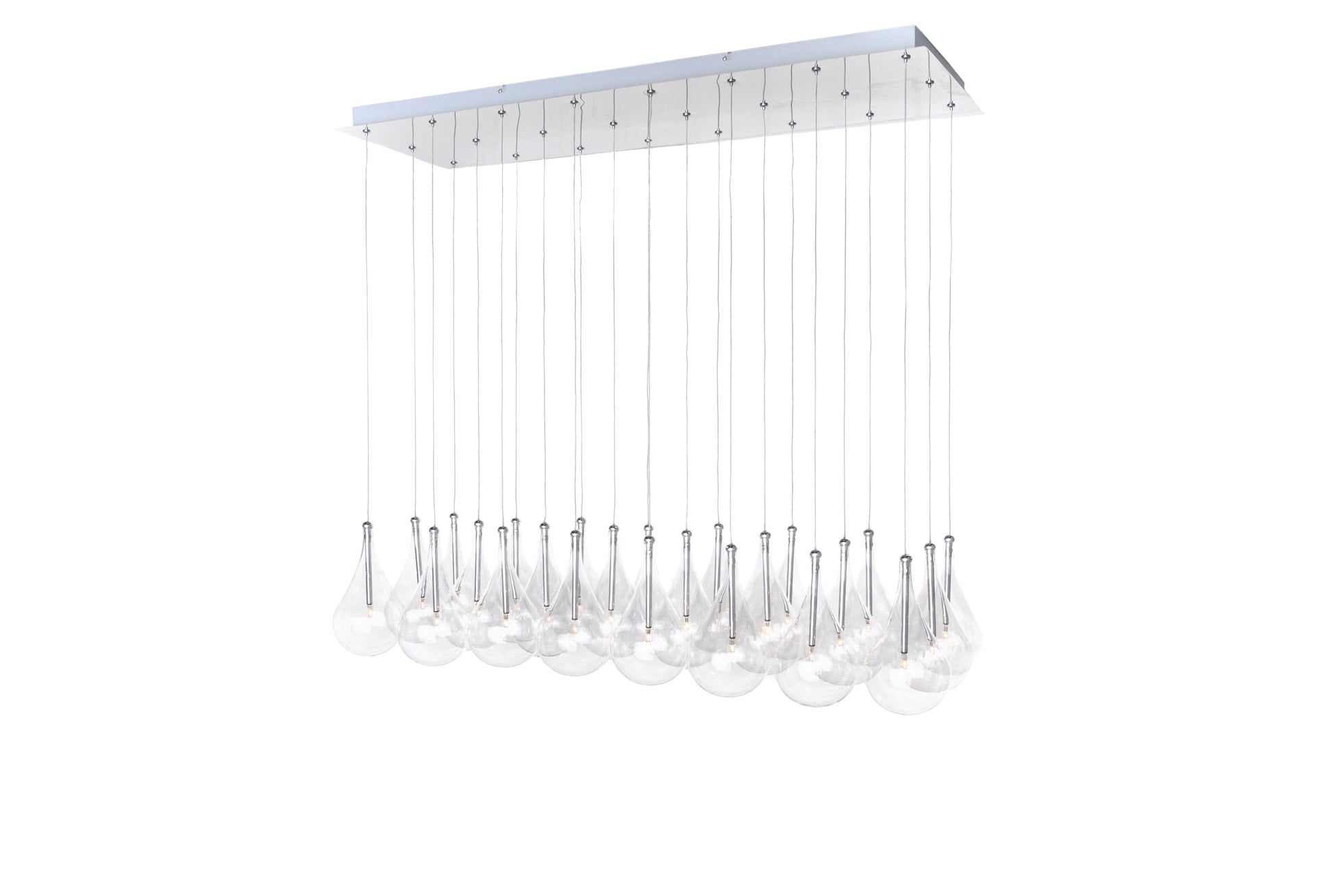  Larmes 24-Light Pendant In Polished Chrome