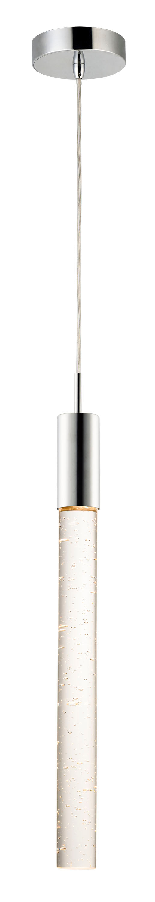  Big Fizz 1-Light LED Pendant In Polished Chrome