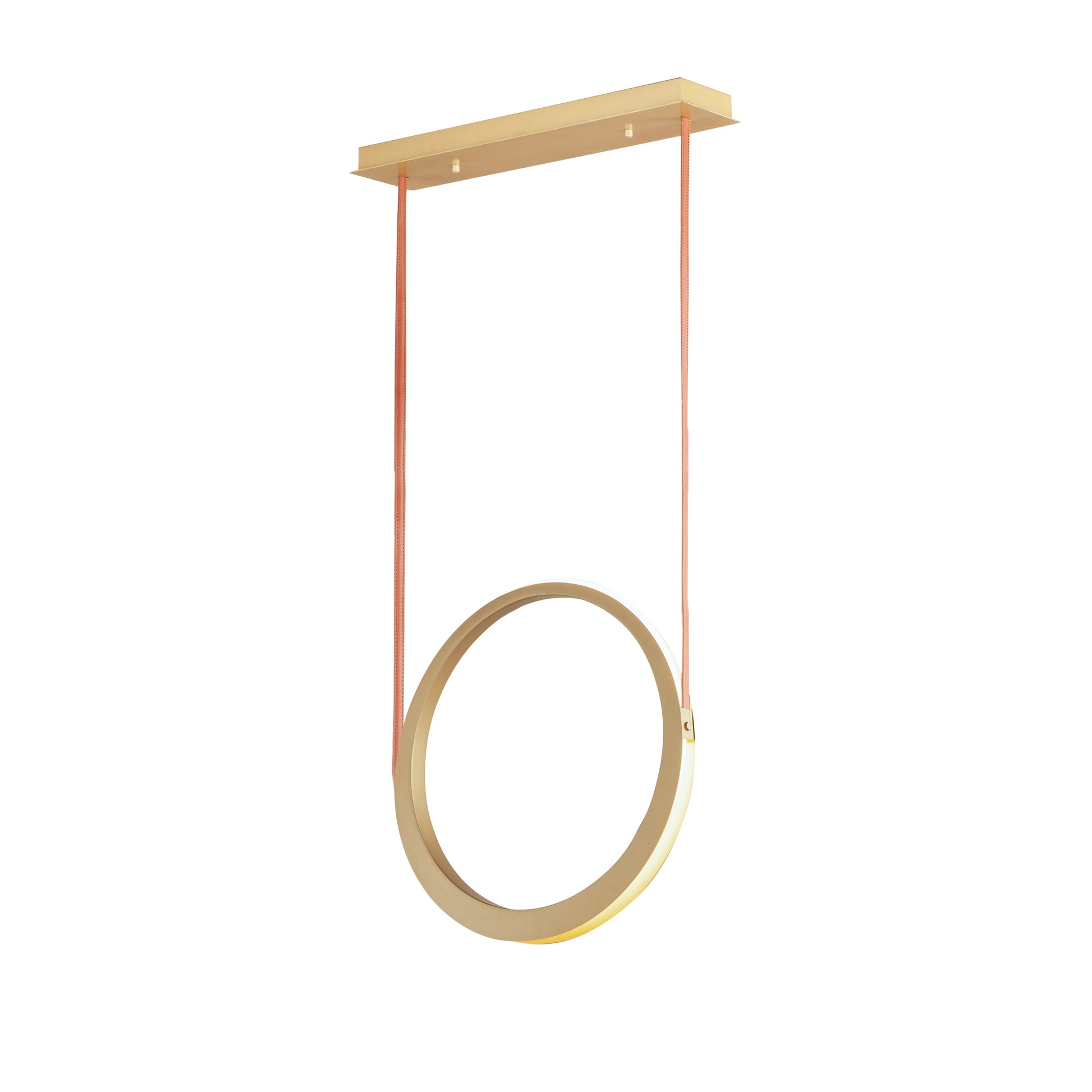  Tether 1-Light LED Pendant In Natural Aged Brass