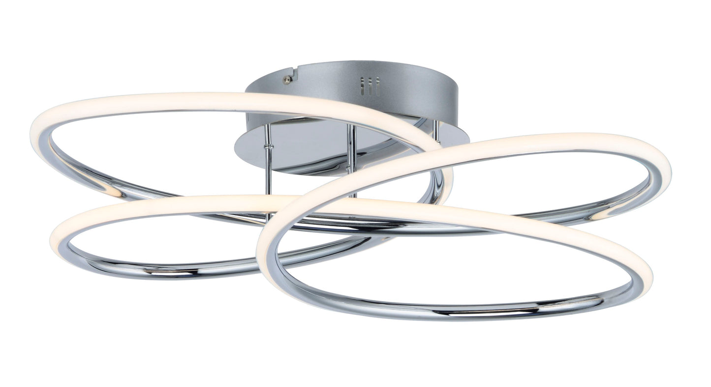  Coaster LED Flush Mount In Polished Chrome