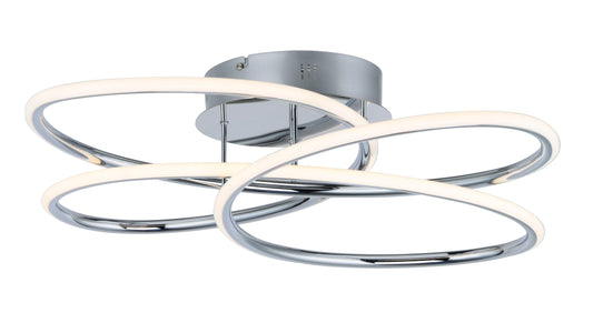  Coaster LED Flush Mount In Polished Chrome