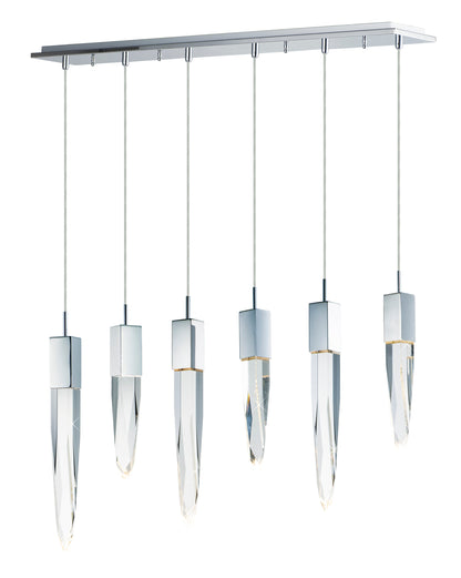  Quartz 6-Light LED Pendant