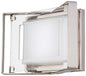  Crystal Clear LED Bath In Polished Nickel
