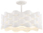  Coastal Current LED Semi Flush In Sand White