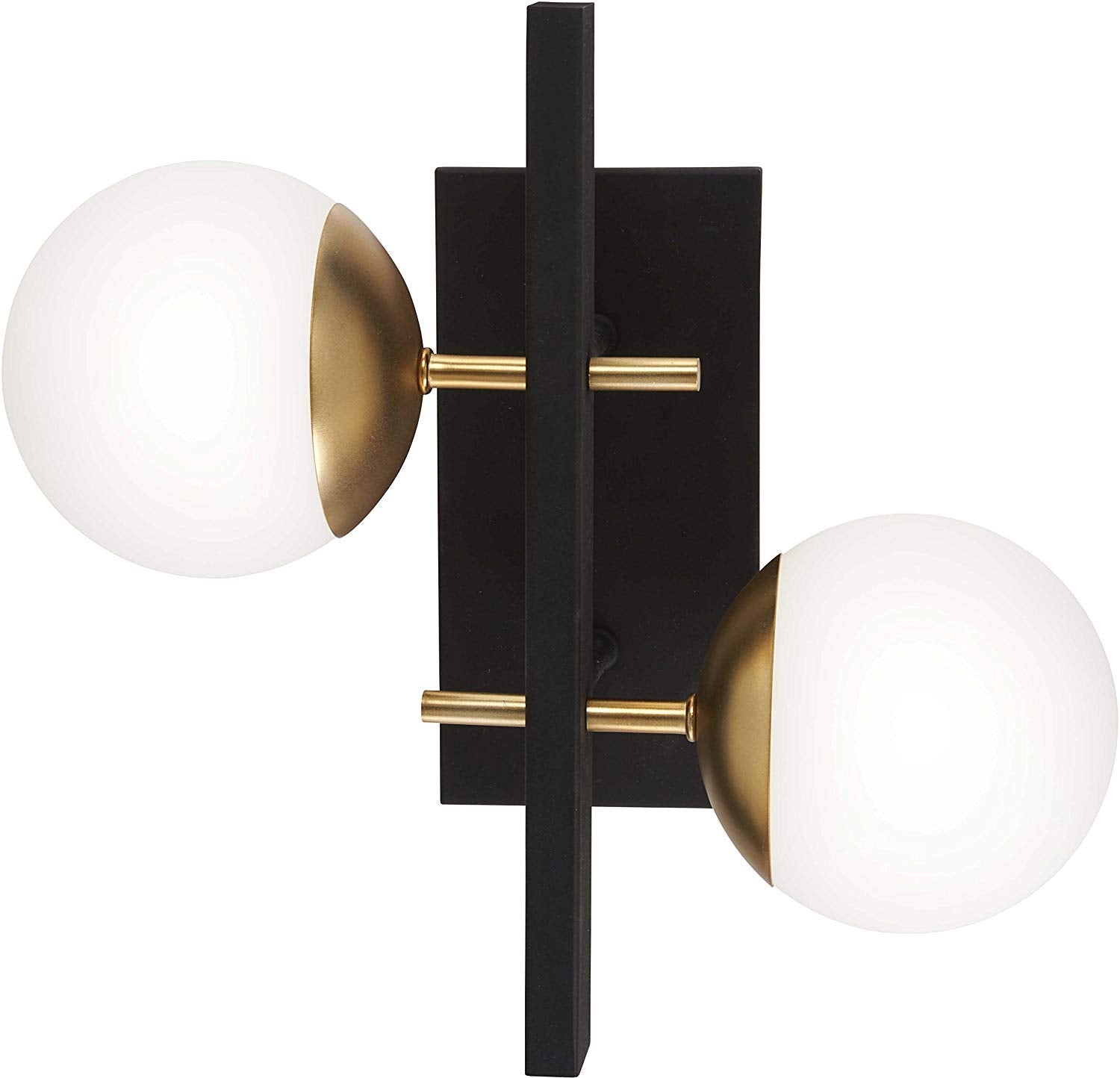  Alluria 2-Light Wall Mount In Weathered Black & Autumn Gold